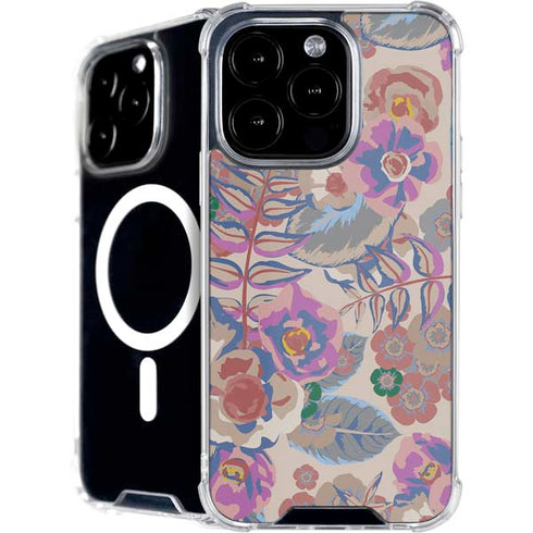 Warm Taupe Floral iPhone 16 Pro MagSafe Case